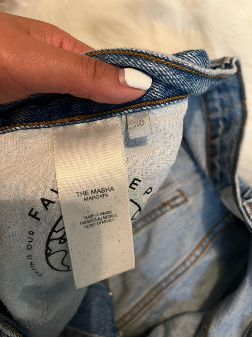 Favorite Daughter The Masha Light Wash Denim Jeans size 30 High rise wide leg - Picture 6 of 10